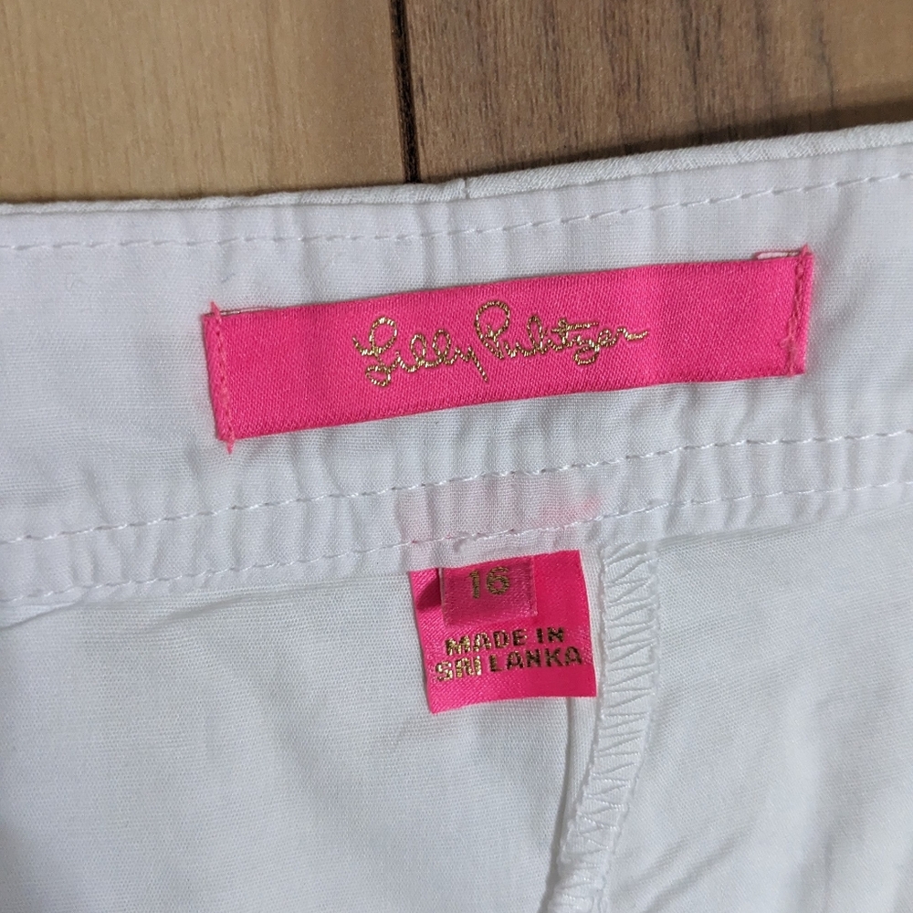 EUC! Lilly Pulitzer Colette Skort Resort White Size 16 - Picture 4 of 13